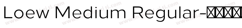 Loew Medium Regular字体转换